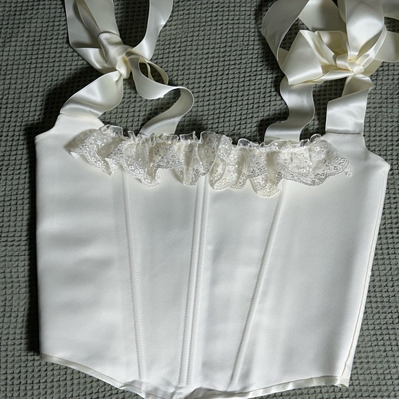 Wedding or evening corset handmade (new), regular - Picture 4 of 7